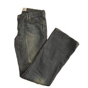 Paper Denim & Cloth Women's Pinstripe Flare Jeans‎ Size 30